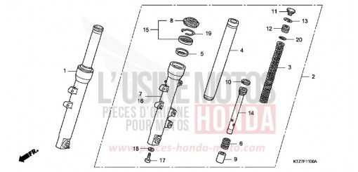 FRONT FORK PES1256 de 2006